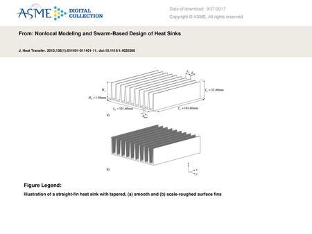 From: Nonlocal Modeling and Swarm-Based Design of Heat Sinks