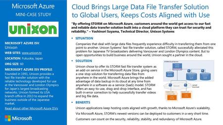 Cloud Brings Large Data File Transfer Solution