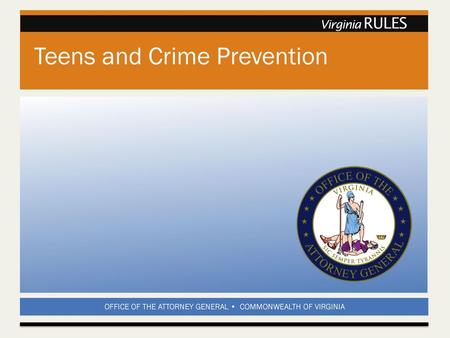 Teens and Crime Prevention