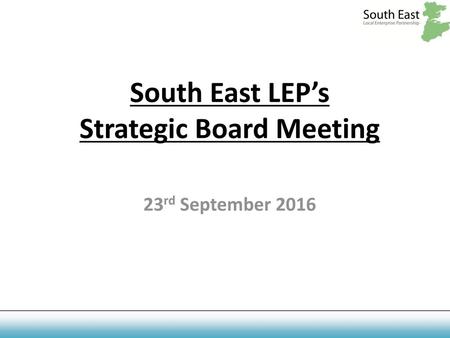 Strategic Board Meeting