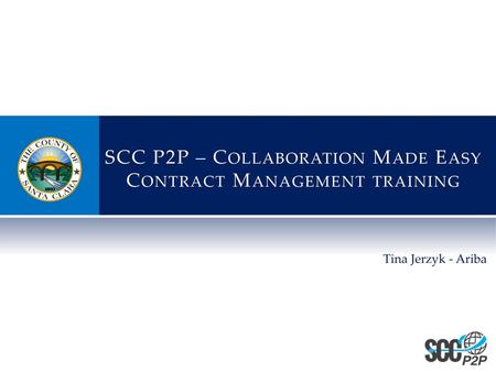 SCC P2P – Collaboration Made Easy Contract Management training