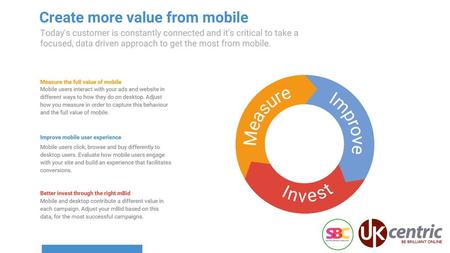 Create more value from mobile