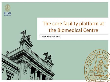 The core facility platform at the Biomedical Centre