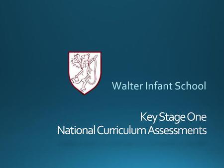 Key Stage One National Curriculum Assessments