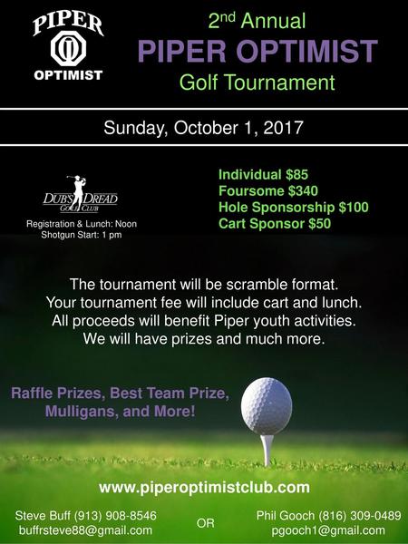 Raffle Prizes, Best Team Prize, Mulligans, and More!