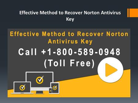Effective Method to Recover Norton Antivirus Key.
