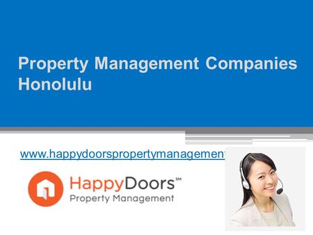 Property Management Companies Honolulu