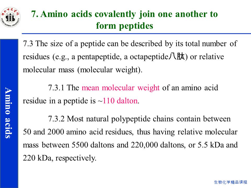 1 Amino Acid Kda