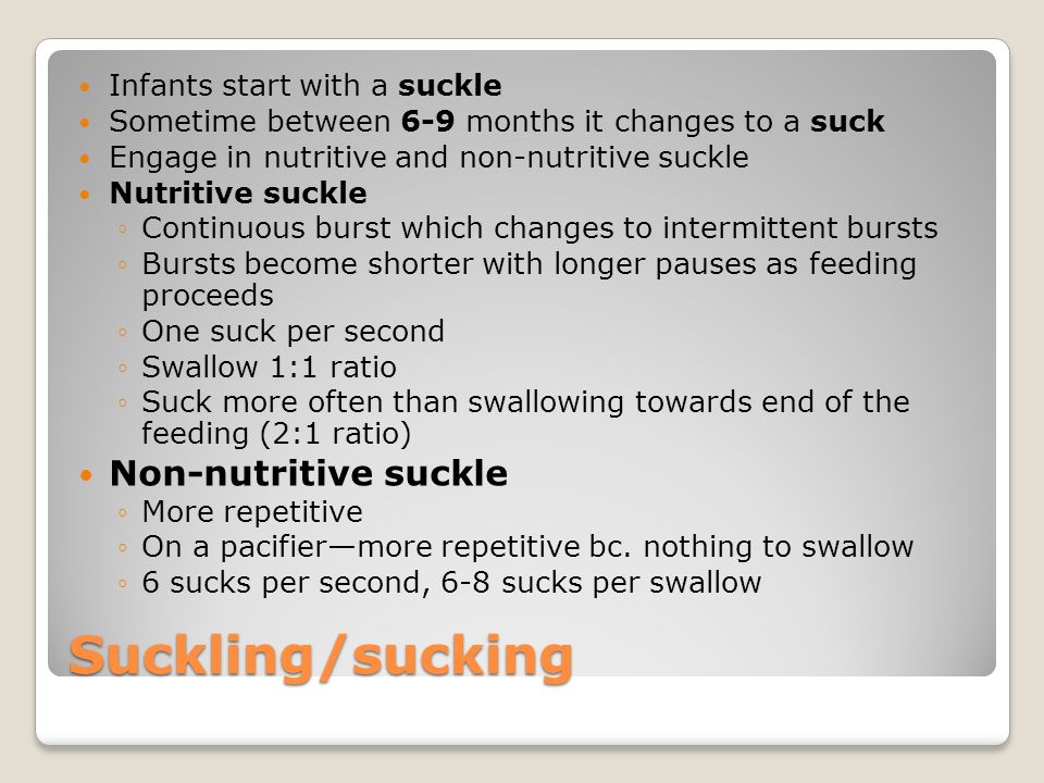 Non Nutritive Suck 15