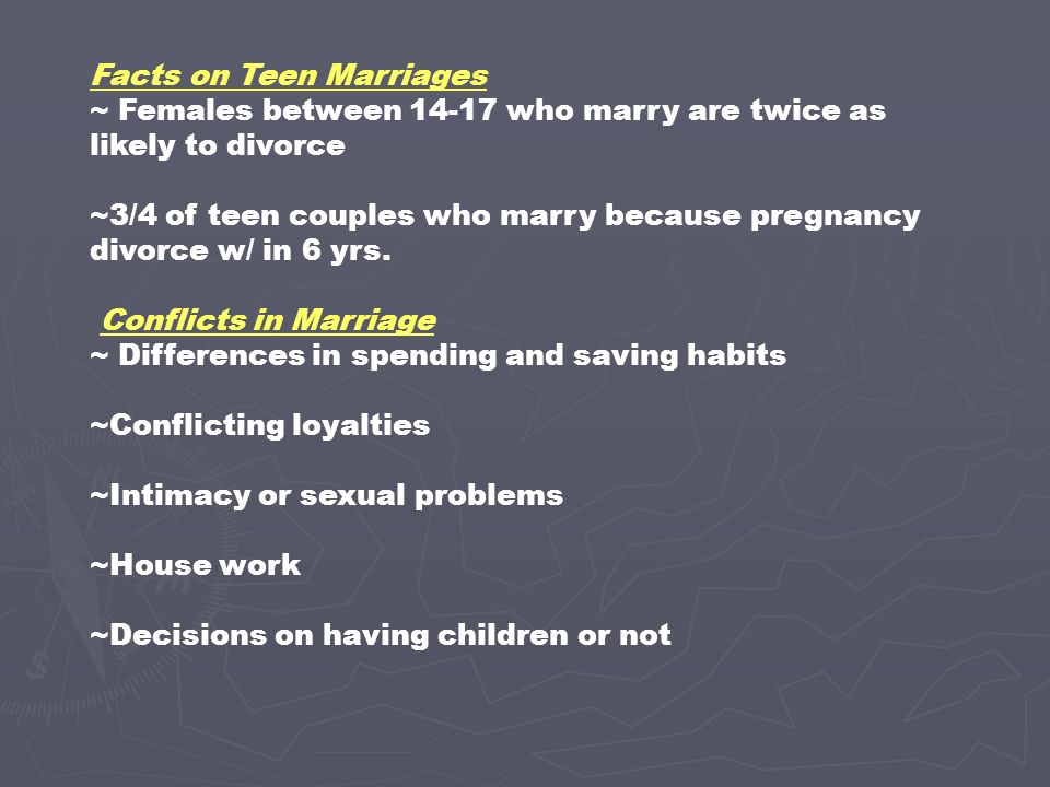 Teen Marriage Facts 103