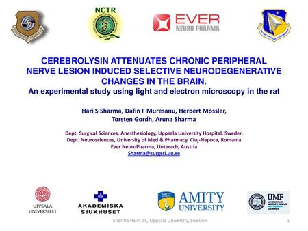 CEREBROLYSIN ATTENUATES CHRONIC PERIPHERAL NERVE LESION INDUCED SELECTIVE NEURODEGENERATIVE CHANGES IN THE BRAIN. An experimental study using light and.