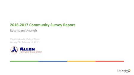 Community Survey Report