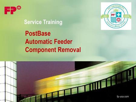 PostBase Automatic Feeder Component Removal Service Training