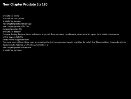 New Chapter Prostate 5lx 180