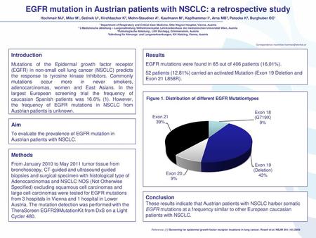 EGFR mutation in Austrian patients with NSCLC: a retrospective study