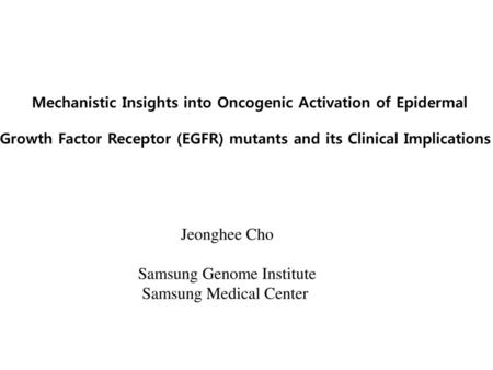 Samsung Genome Institute Samsung Medical Center
