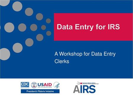A Workshop for Data Entry Clerks