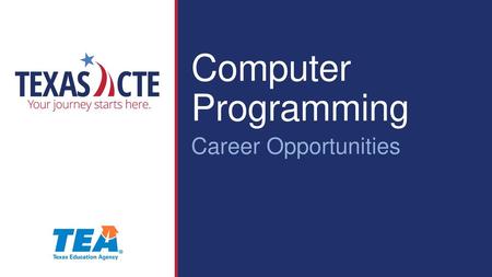 Computer Programming Career Opportunities.
