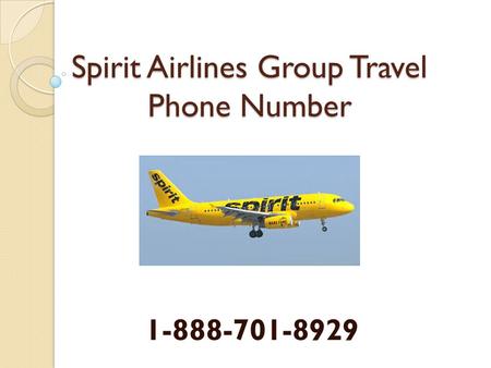 Spirit Airlines Group Travel Number | 1-888-701-8929
