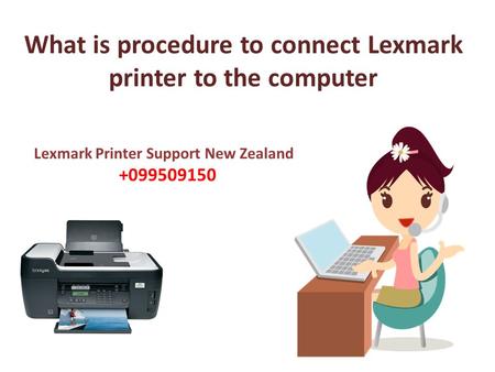 What is procedure to connect Lexmark printer to the computer 