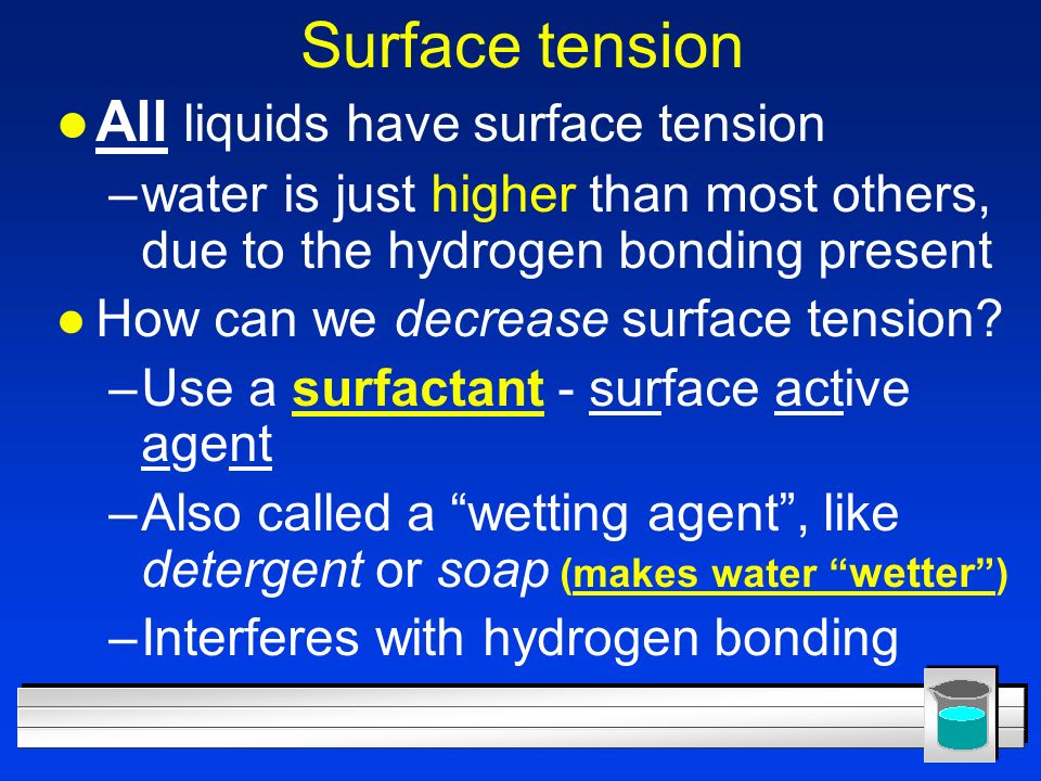 Does Acetone Have A Higher Surface Tension Than Water 96