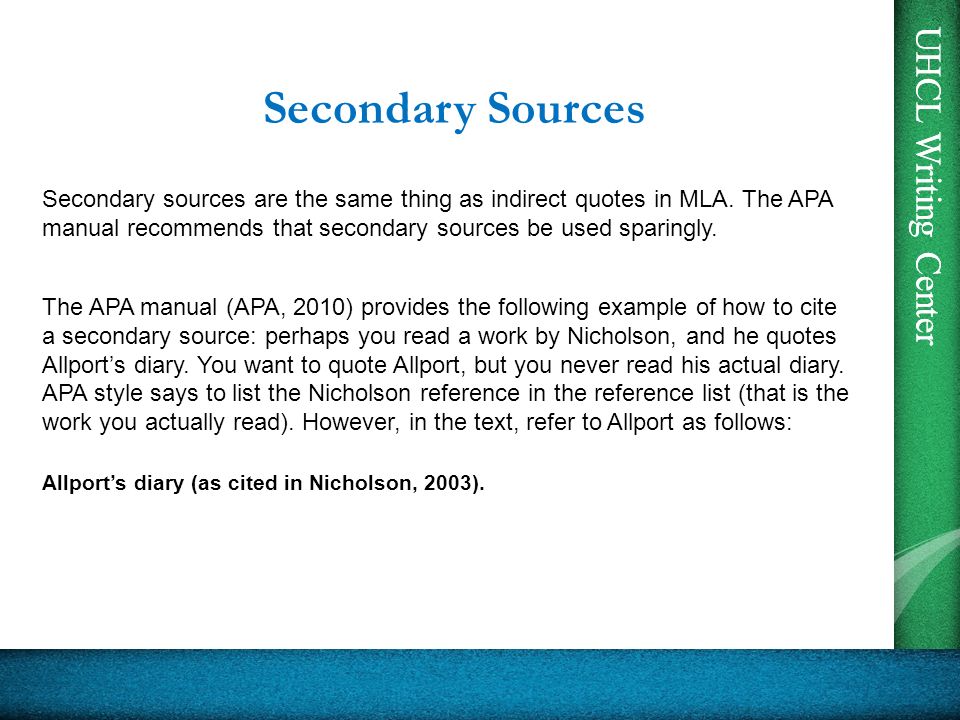 Apa Citing Multiple Secondary Sources Halfagolf1992 Site