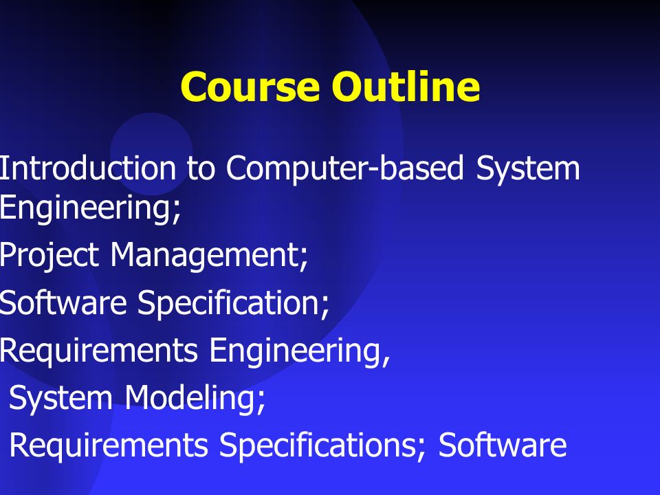 Computer Based System Software Engineering Ppt Lecture