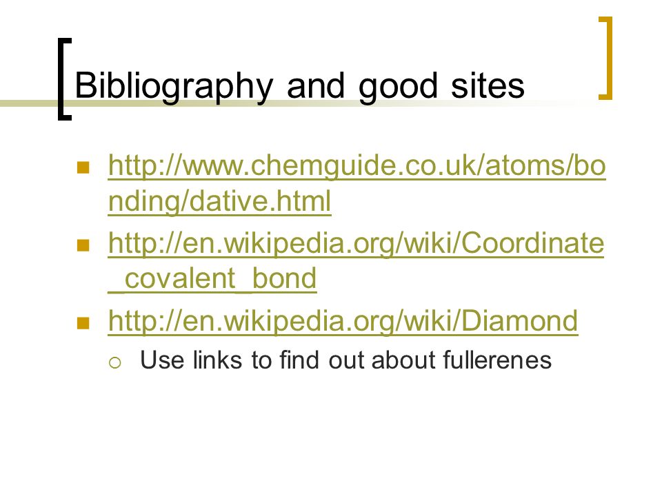 good bibliography