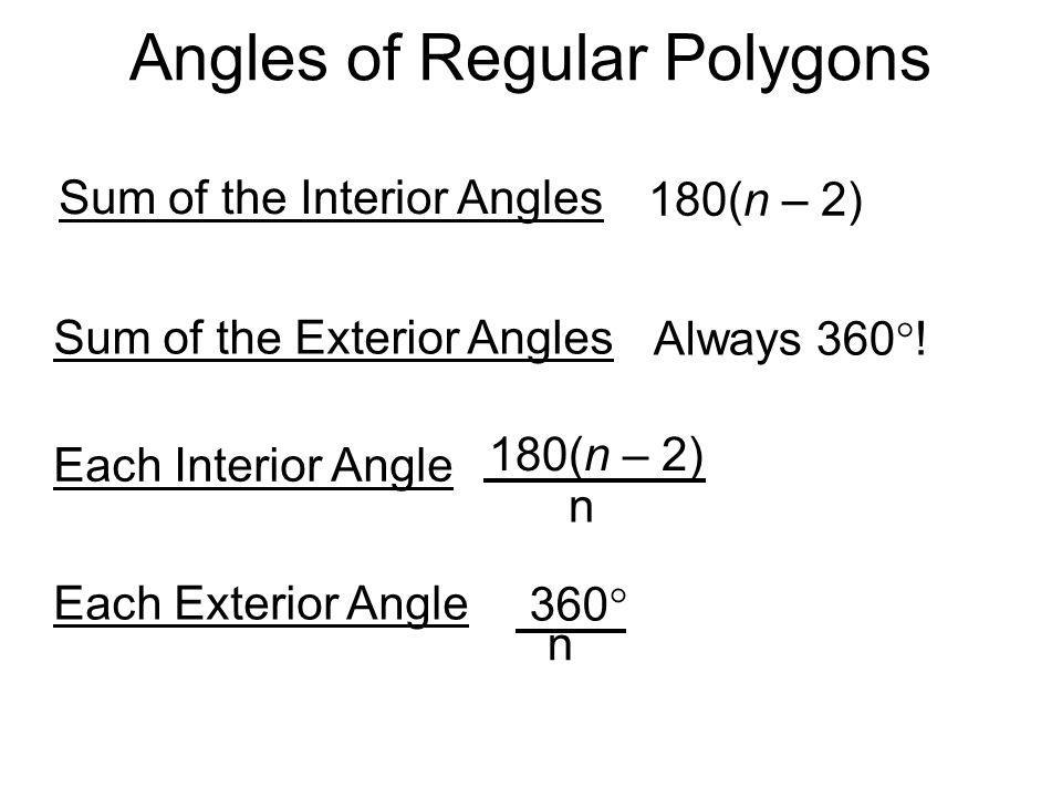 A Way To Find The Sum Of The Measures Of The Indoors Angles