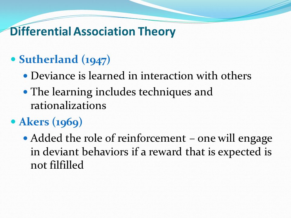 differential association theory