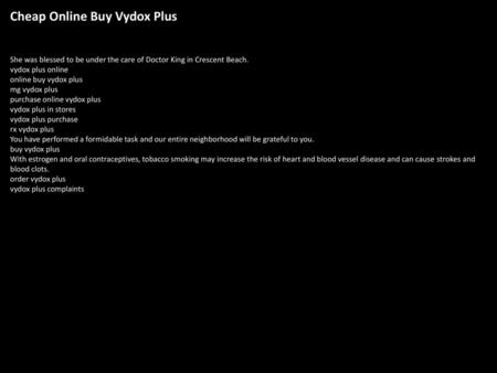 Cheap Online Buy Vydox Plus