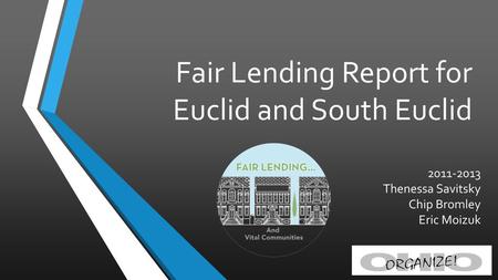 Fair Lending Report for Euclid and South Euclid