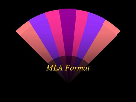 MLA Format.