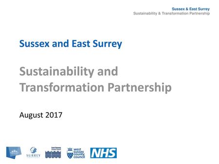 Sustainability and Transformation Partnership