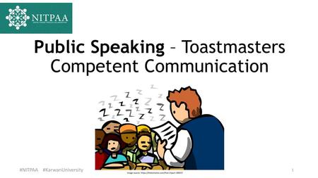 Public Speaking – Toastmasters Competent Communication