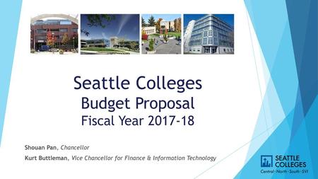 Seattle Colleges Budget Proposal Fiscal Year