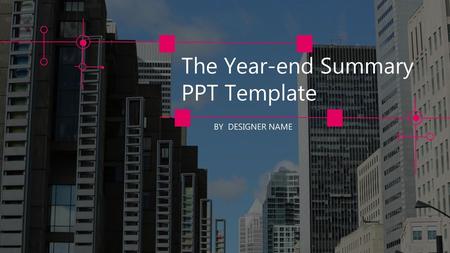 The Year-end Summary PPT Template