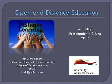 Open and Distance Education