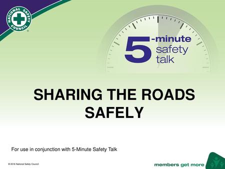 SHARING THE ROADS SAFELY