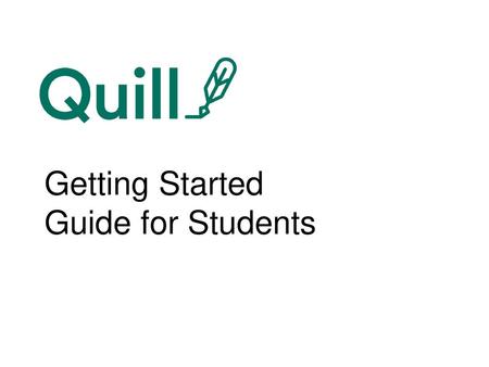 Getting Started Guide for Students.