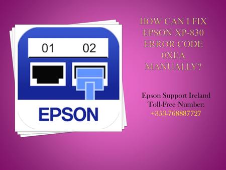 Epson Support Ireland Toll-Free Number:
