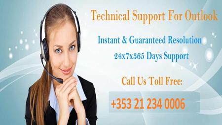 Call Outlook customer support toll free number Ireland.