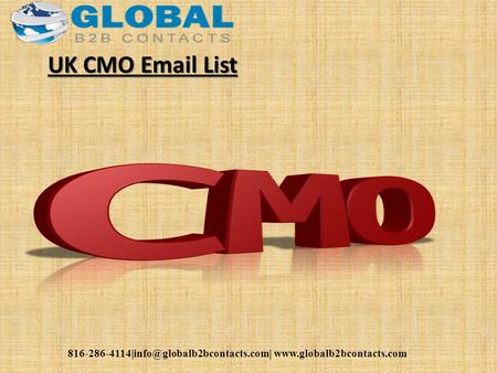 UK CMO  List.