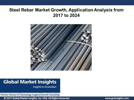 © 2017 Global Market Insights, Inc. USA. All Rights Reserved  Steel Rebar Market Growth, Application Analysis from 2017 to 2024.