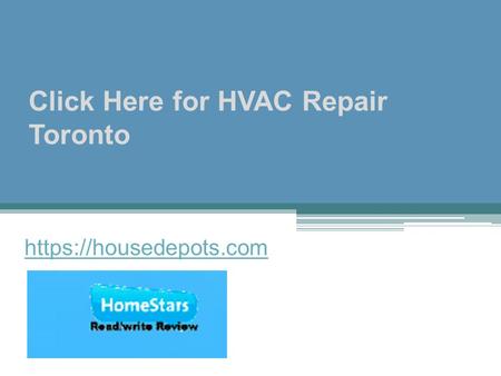 Click Here for HVAC Repair Toronto https://housedepots.com.