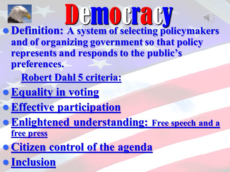 Robert dahls on democracy essay