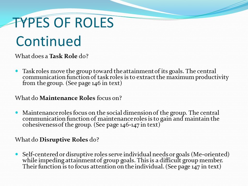 Task Roles In A Group 38