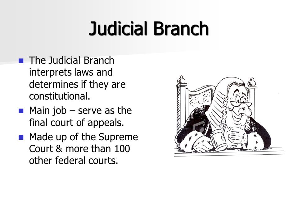what is the main duty of the judicial branch