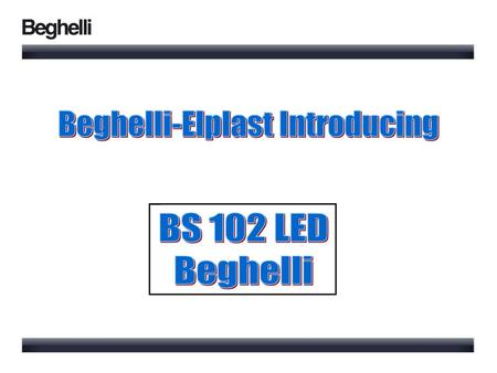 Beghelli-Elplast Introducing