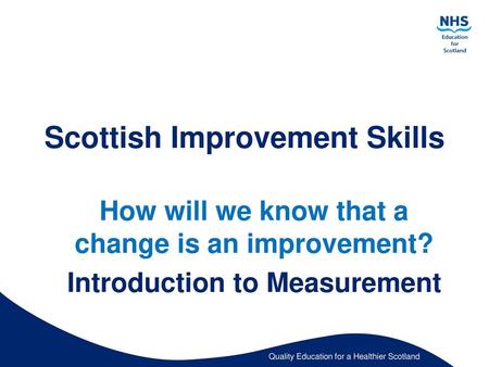 Scottish Improvement Skills